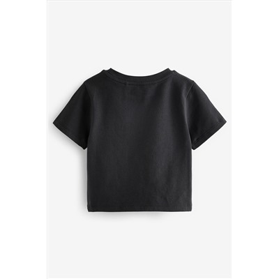 Black Sequin T-Shirt (3-16yrs)