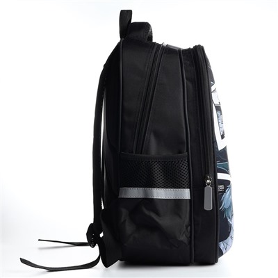 Рюкзак школьный каркасный 39х30х14 см «1 сентября: Мир аниме»