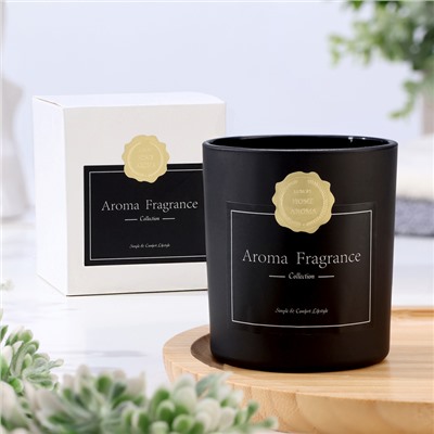 Свеча ароматическая в стакане "Aroma candle", 7х8 см, ванильный