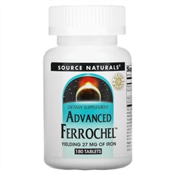 Source Naturals, Advanced Ferrochel, улучшенная формула, 180 таблеток