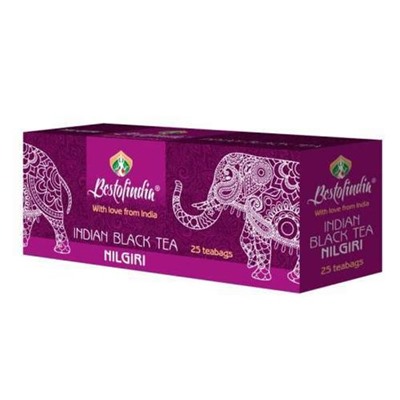 Чай NILGIRI INDIAN BLACK TEA чёрный индийский пакетированный 25х2г Bestofindia 50г