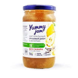 Джем низкокалорийный Yummy Jam груша с ванилью, ст.б, 350г.