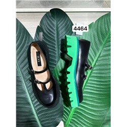 Туфли чёрные (с зелёным)