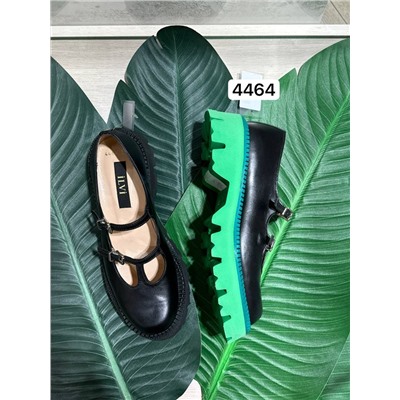 Туфли чёрные (с зелёным)