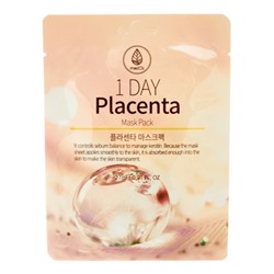 MEDB 1 Day Placenta Mask Pack Тканевая маска для лица с экстрактом плаценты