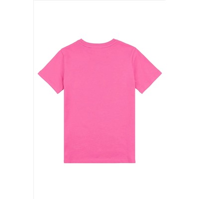 Juicy Couture Classic Fit Girls Pink Diamante T-Shirt