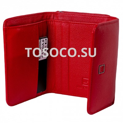 nf-6170A RED кошелек Nina Farmina натуральная кожа 12x10x2