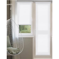 Рулонная штора, для балконной двери Бонд, цвет белый 62х215 см Белый 62х215