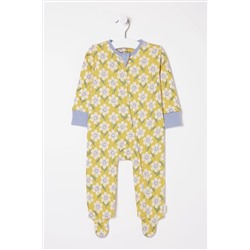 FatFace Flower Print Zipped Sleepsuit