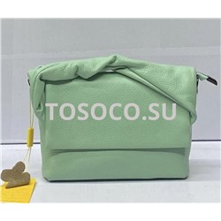 053-2 green сумка Wifeore натуральная кожа 13х19х7