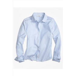 Голубая рубашка для девочки 1-00010345