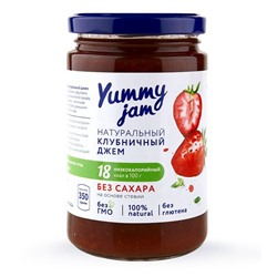 Джем низкокалорийный Yummy Jam клубничный, ст.б, 350г.