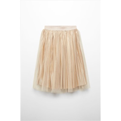 Mango Metallic Tulle Skirt