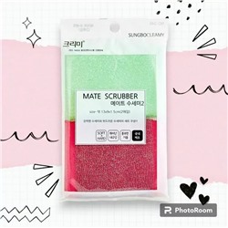 Набор губок для мытья посуды, кухонной утвари "Mate Scrubber" (13 х 9 х 1,5 см) х 2 шт