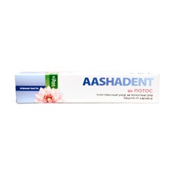 Aasha Herbals Зубная паста Комплексный уход за полостью рта и защита от кариеса / Aashadent Лотос, 100 г