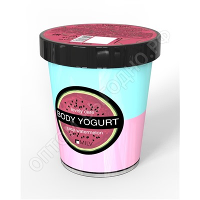 Крем-йогурт для тела "Арбуз". 210 грамм. MILV