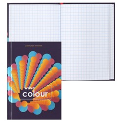 Книжка записная А6 (105*150 мм), 64 листа, клетка, склейка, твердый картон 7Бц Разноцветные круги Проф-Пресс 64-4161