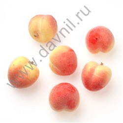 Муляж персика 3.5 см 100 шт. красный/жёлтый