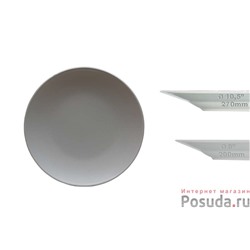 Тарелка плоская 8"-200мм (цв. серый) арт. HX960119
