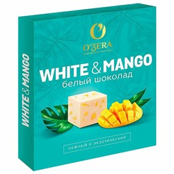 Шоколад порционный O'ZERA "White Mango" белый с манго, 90 г (12 кубиков), ООС850