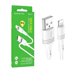 Кабель USB - Lightning BOROFONE BX43 (белый) 1м