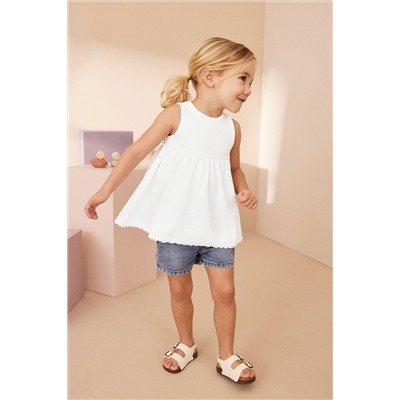 Peplum Ribbed Vest (3mths-7yrs)