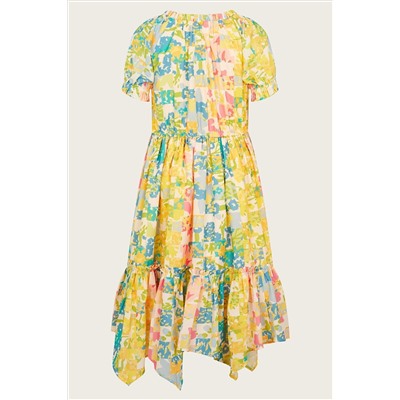 Patchwork Floral Dress