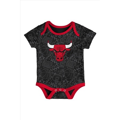 Fanatics Red NBA Chicago Bulls Slam Dunk 3pc Bodysuit