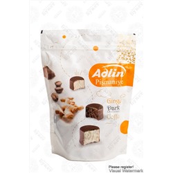 Конфеты из пишмание "Adlin" Ассорти со вкусом имбиря,кофе в шок.глазури 350 гр 1/8 (флип-пакет)