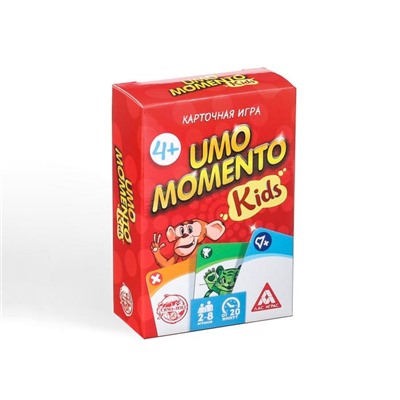 Настольная игра на реакцию и внимание «UMO momento. Kids», 70 карт, 4+