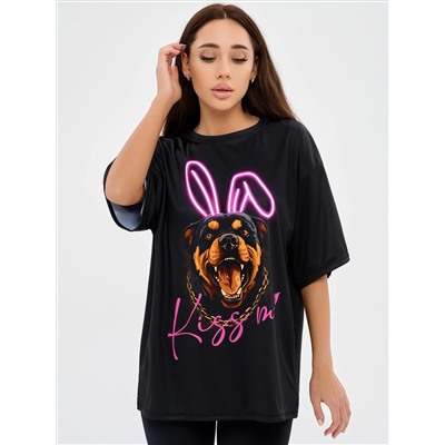 Футболка Bona Fashion: OVERSIZE T-shirt Dangerous Kiss в интернет-магазине спортивной одежды Bona Fide