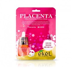 [EKEL] Маска для лица тканевая ПЛАЦЕНТА Ekel Placenta Ultra Hydrating Essense Mask, 25 мл