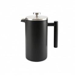Набор стальной френч пресс 1000мл + баночка для чая/кофе BLACK EDITION