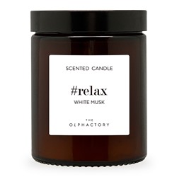 Свеча ароматическая The Olphactory, Relax, White Musk, 30 ч