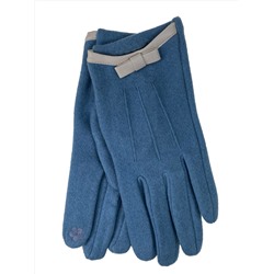 Женские демисезонные перчатки из хлопка, цвет голубой