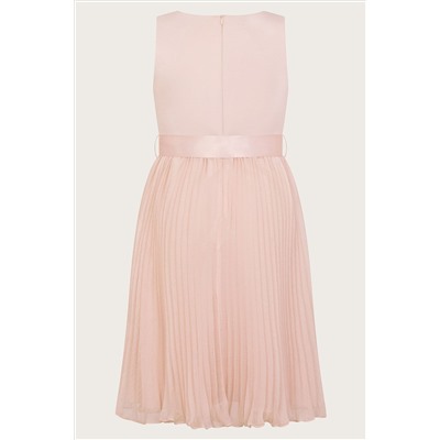 Monsoon Sally Scuba Pleated Dress