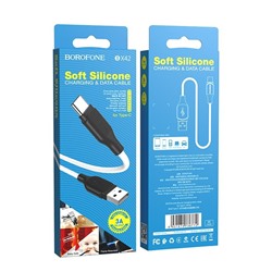 Кабель USB - TypeC BOROFONE BX42 Silicone (белый) 1м