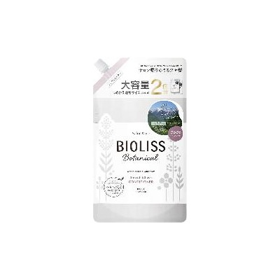 KOSE Премиальный ботанический шампунь "Bioliss Botanical Esthetique" для восстановления эстетики сухих волос «Эффективное увлажнение» (1 этап) 400 мл, мягкая упаковка / 18