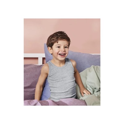 lupilu® Kleinkinder Jungen Unterhemden, 2 Stück, aus reiner Bio-Baumwolle