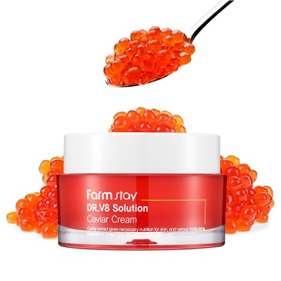 FarmStay Крем с экстрактом икры Dr-V8 Solution Caviar Cream
