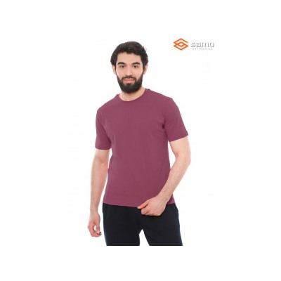 Бордо однотонный футболка мужская