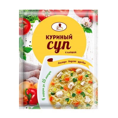 ЭВ NEW (10%) Суп куриный с лапшой, 60 г