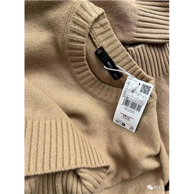 M*ango  ♥️ коллекция 2023✔️ повседневный вязаный свитер прямого кроя с круглым вырезом. Экспорт! Цена на бирке 29,99 💶Цена на оф сайте выше 5000 и конечно у меня самая лучшая цена 😁