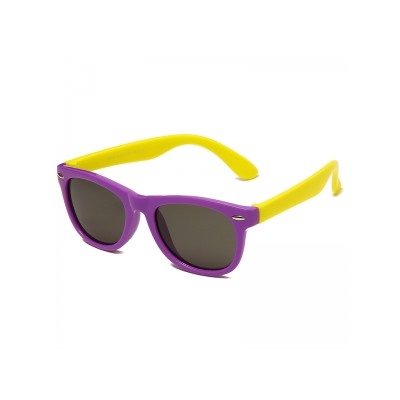IQ10050 - Детские солнцезащитные очки ICONIQ Kids S8002 С9 сиреневый-желтый