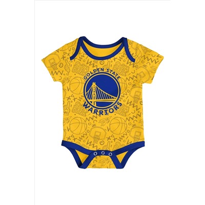 Fanatics Blue NBA Golden State Warriors Slam Dunk 3pc Bodysuit