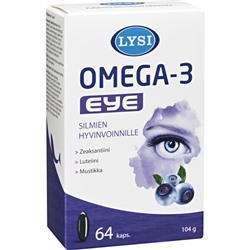 LYSI Omega-3 Eye fish oil capsules 64 pcs.