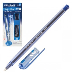 Ручка масляная, пишущий узел 1,0 мм, цвет чернил синий My-Pen Pensan 2210-1/384840
