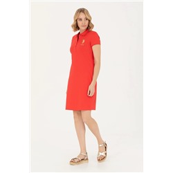 Женское красное трикотажное платье Неожиданная скидка в корзине
