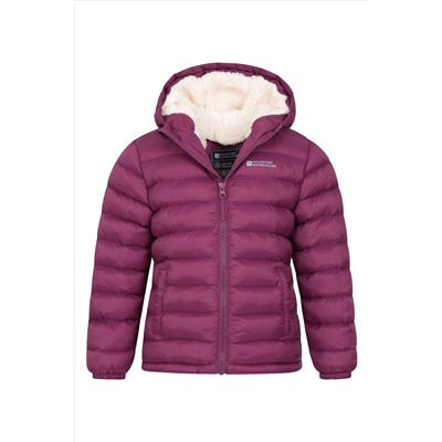 Mountain Warehouse Seasons Kids Water Resistant Faux Fur Lined Padded Jacket