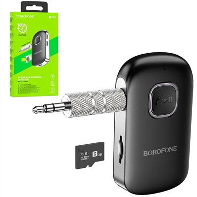 Bluetooth Aux адаптер BOROFONE BC42 + Micro SD